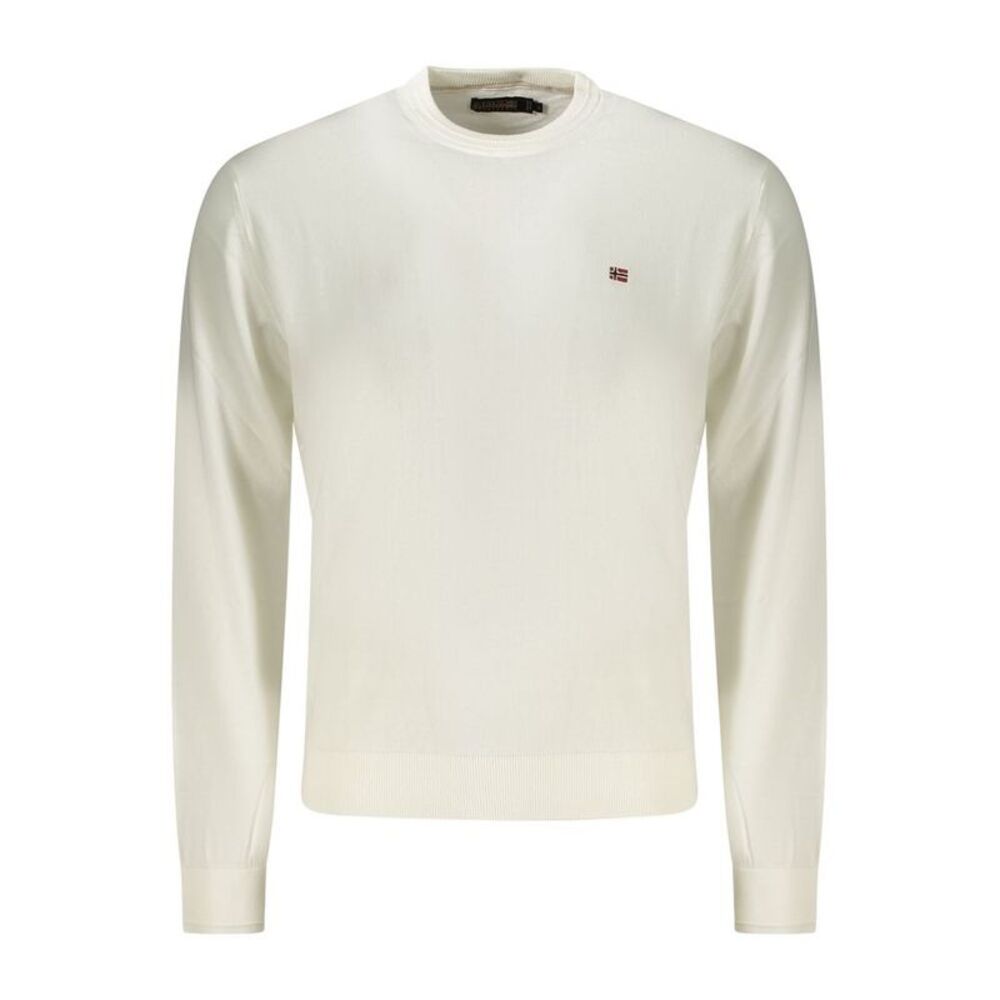 Napapijri White Cotton Men Men's Shirt